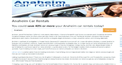 Desktop Screenshot of anaheimcarrentals.com