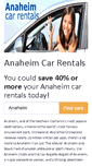 Mobile Screenshot of anaheimcarrentals.com
